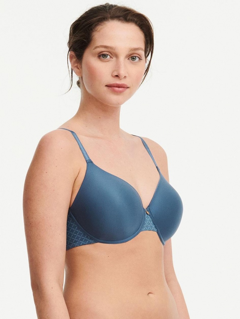 Chantelle Norah Chic Comfort Flex T-Shirt Bras Blue Pétrole | USA 1570DNN