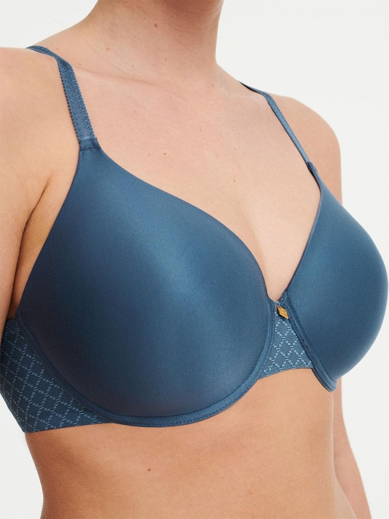 Chantelle Norah Chic Comfort Flex T-Shirt Bras Blue Pétrole | USA 1570DNN