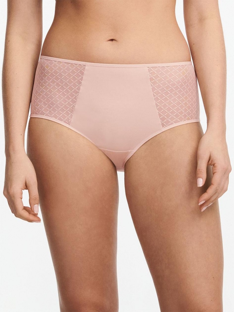 Chantelle Norah Chic High Waist Full Brief Panties Nude Rose | USA 1907SOB