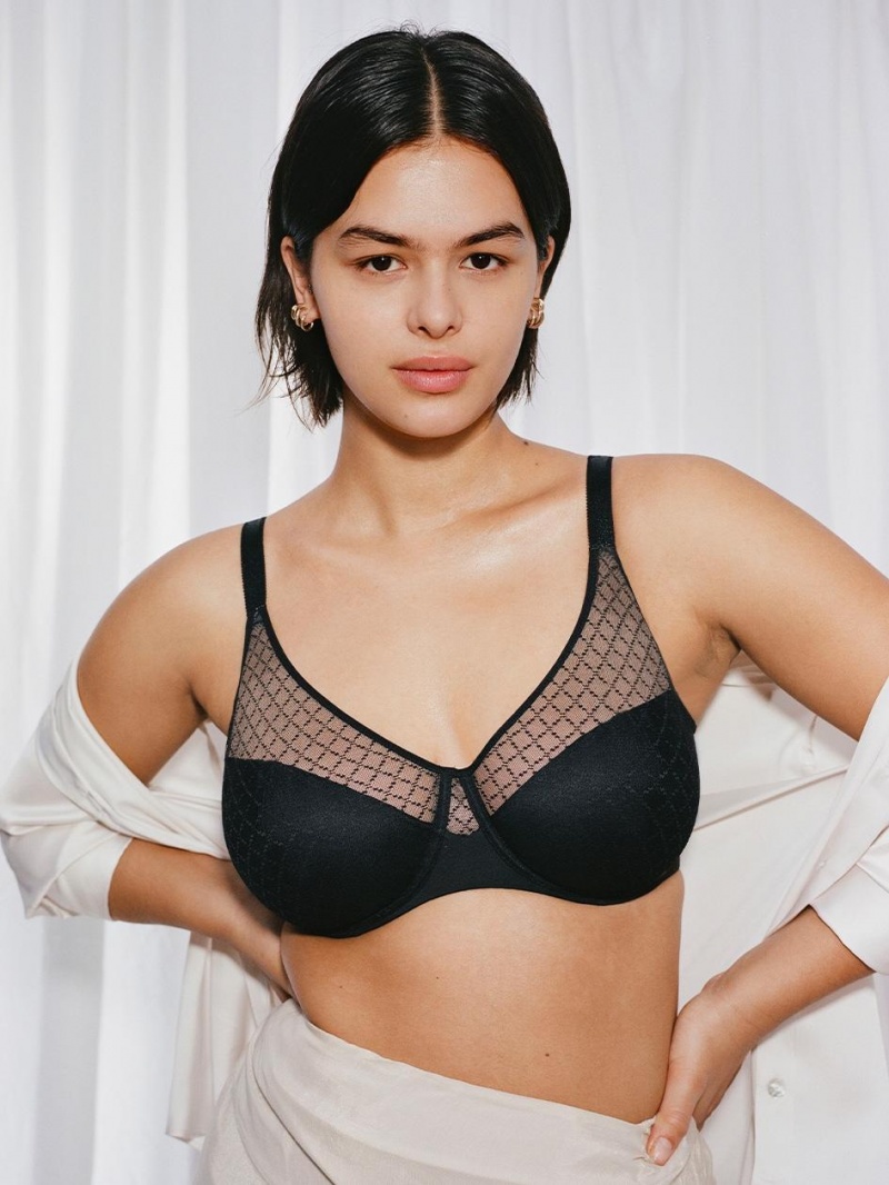 Chantelle Norah Chic Underwire Bras Black | USA 1462ORX