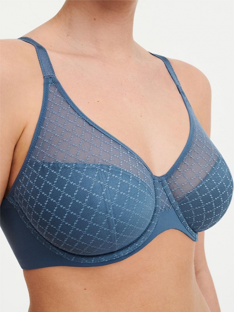 Chantelle Norah Chic Underwire Bras Blue Pétrole | USA 1579CEI