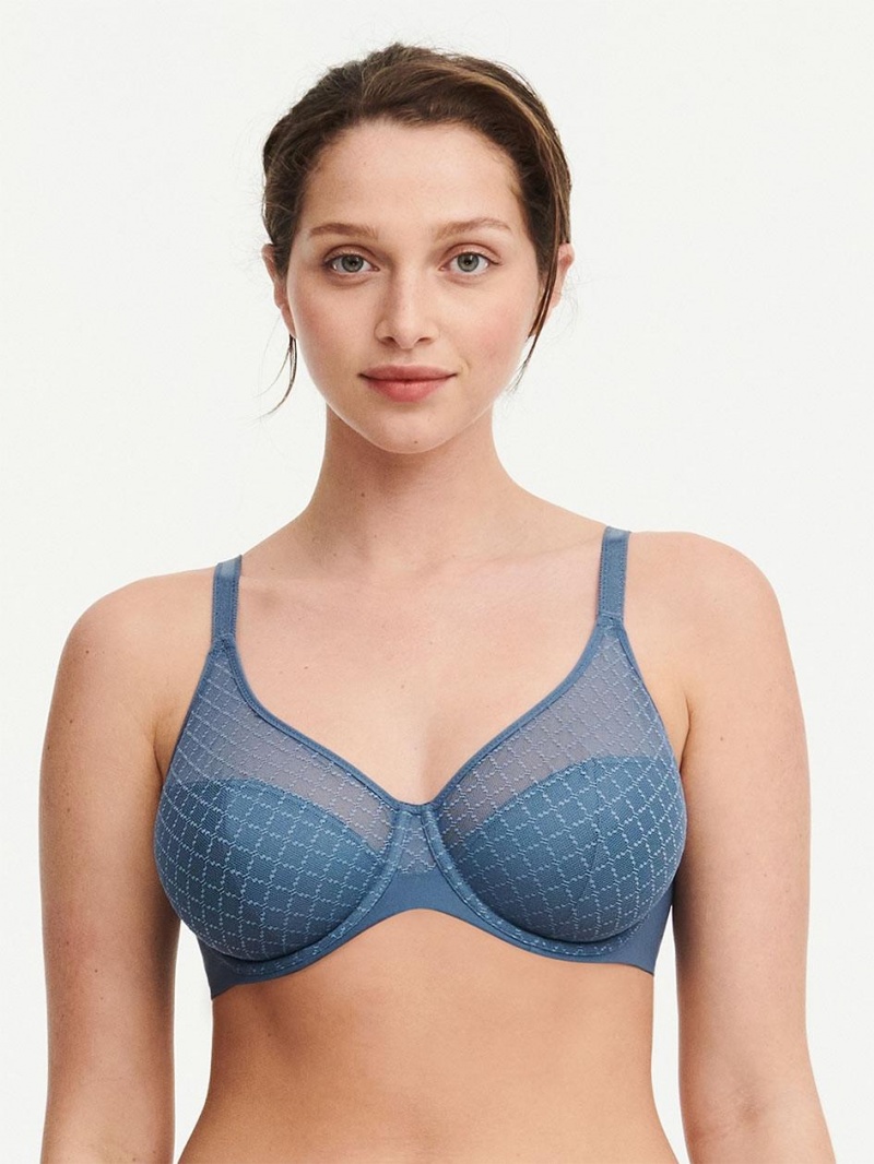 Chantelle Norah Chic Underwire Bras Blue Pétrole | USA 1579CEI