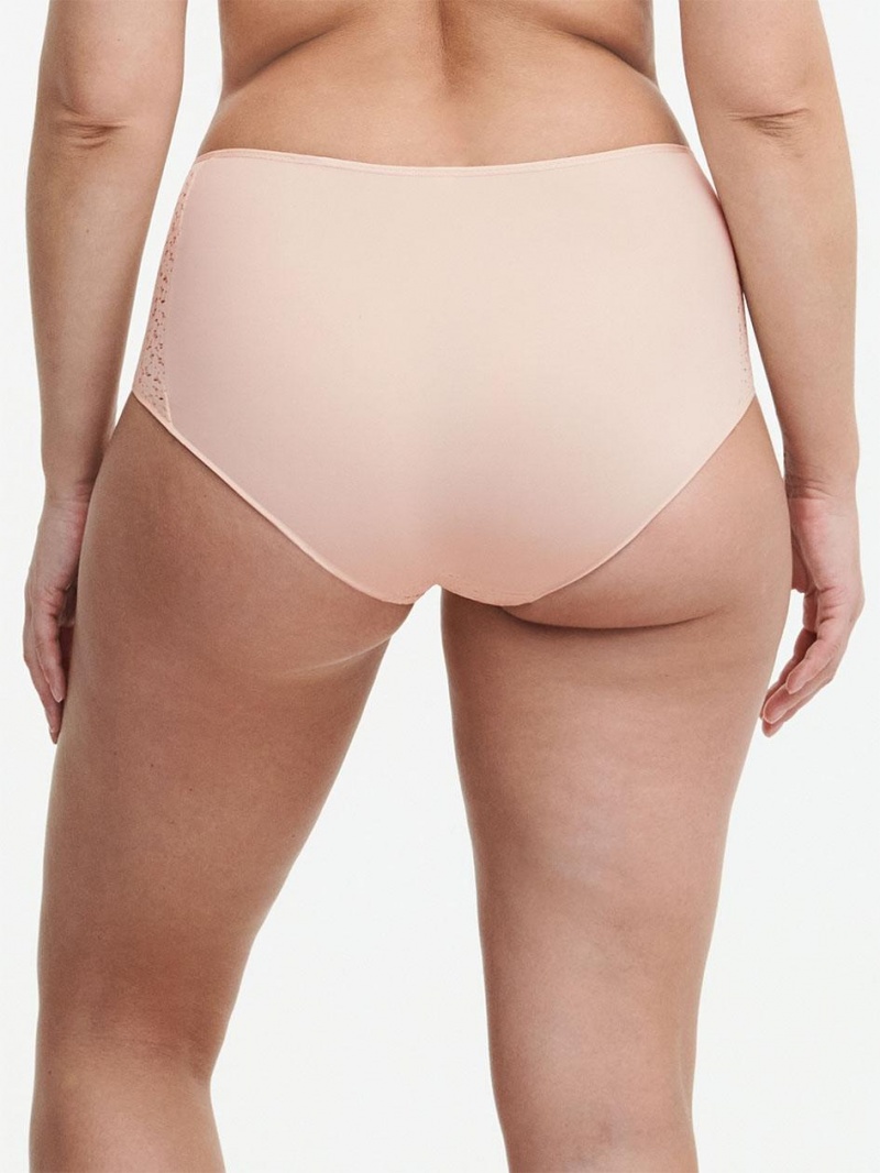 Chantelle Norah Comfort High Waist Brief Panties Nude Blush | USA 2084UTL