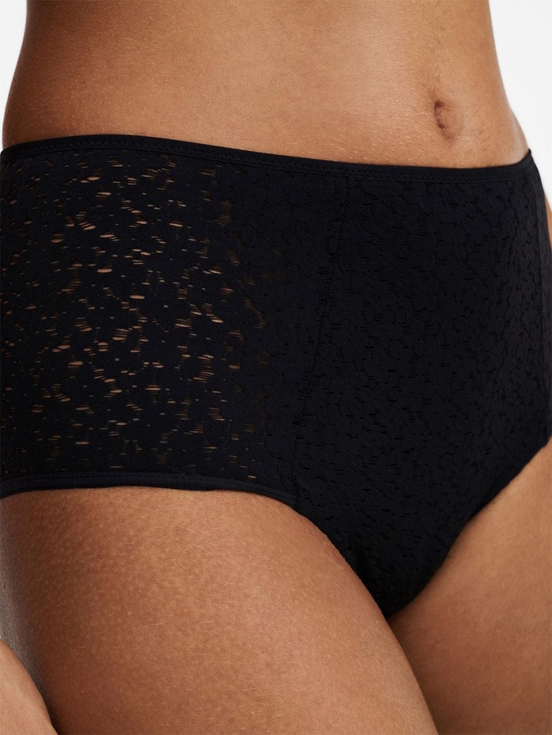 Chantelle Norah Comfort High Waist Brief Panties Black | USA 2087PQC