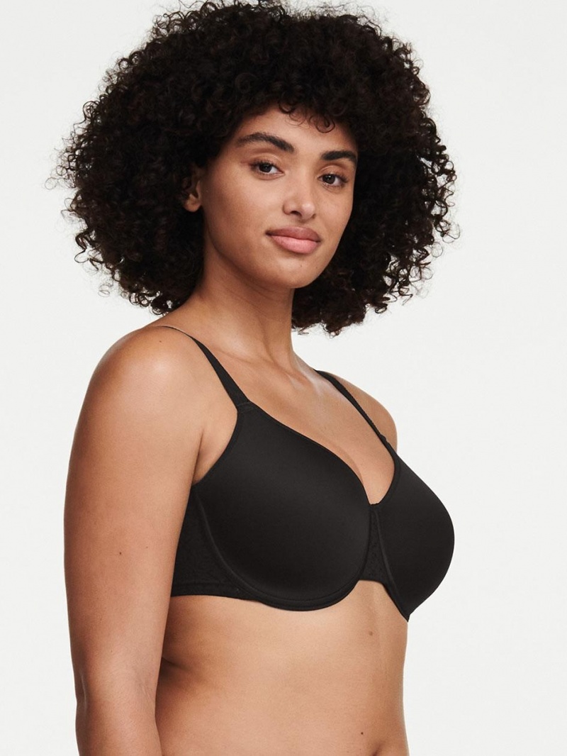 Chantelle Norah Comfort Spacer T-Shirt Bras Black | USA 1542APV