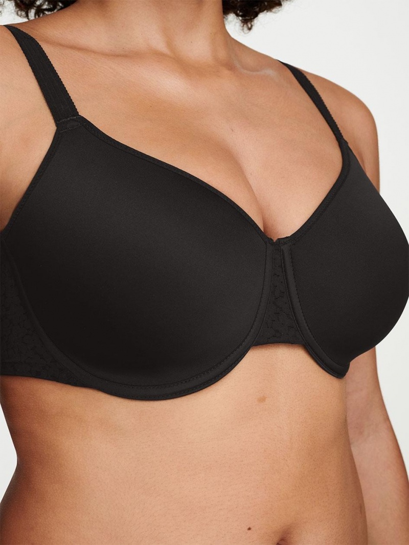 Chantelle Norah Comfort Spacer T-Shirt Bras Black | USA 1542APV