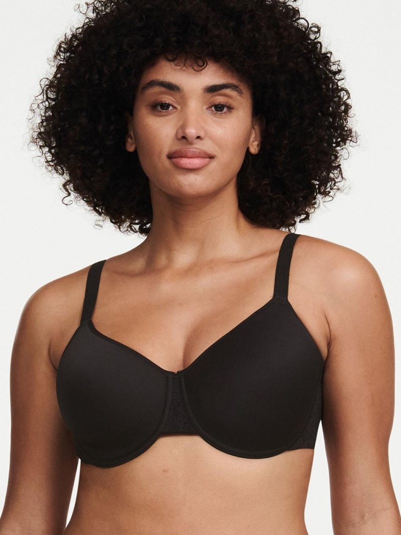 Chantelle Norah Comfort Spacer T-Shirt Bras Black | USA 1542APV