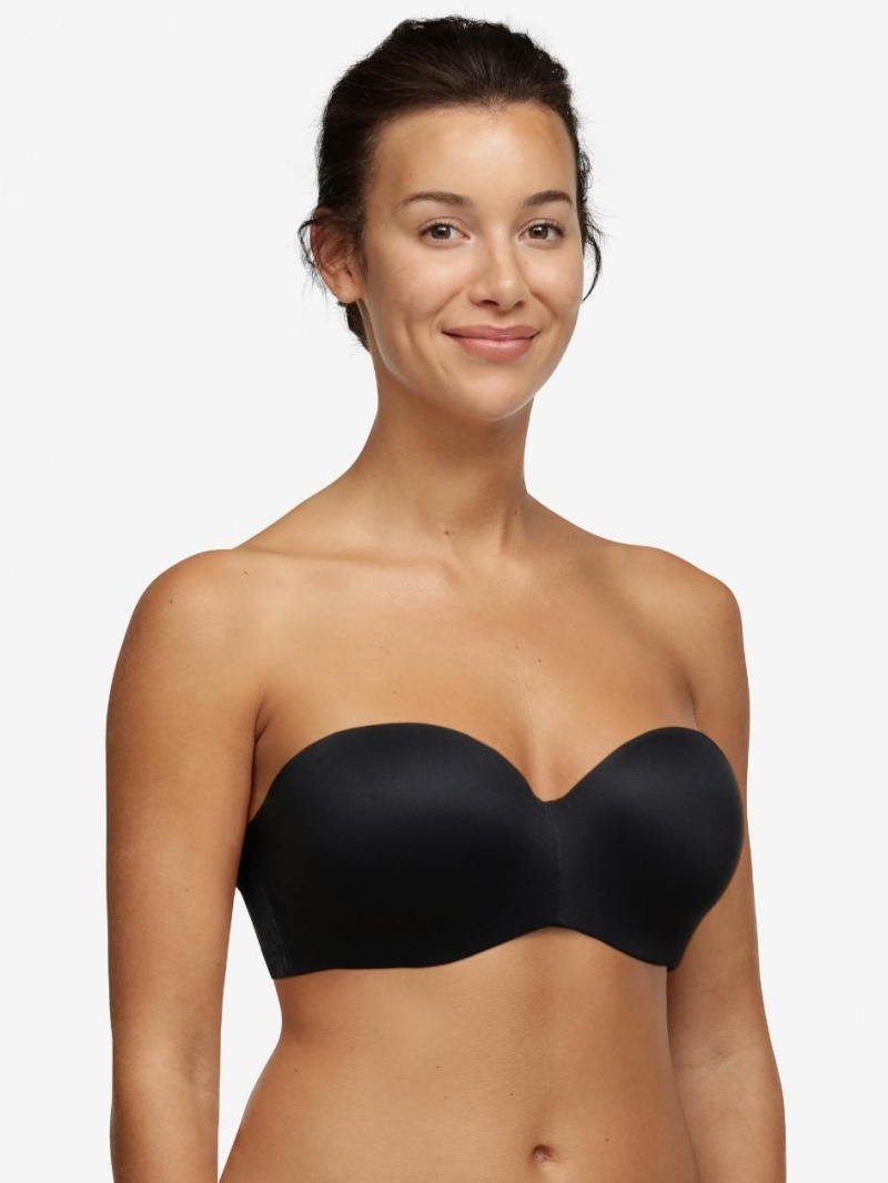 Chantelle Norah Comfort Strapless Convertible Bras Black | USA 1575KIR