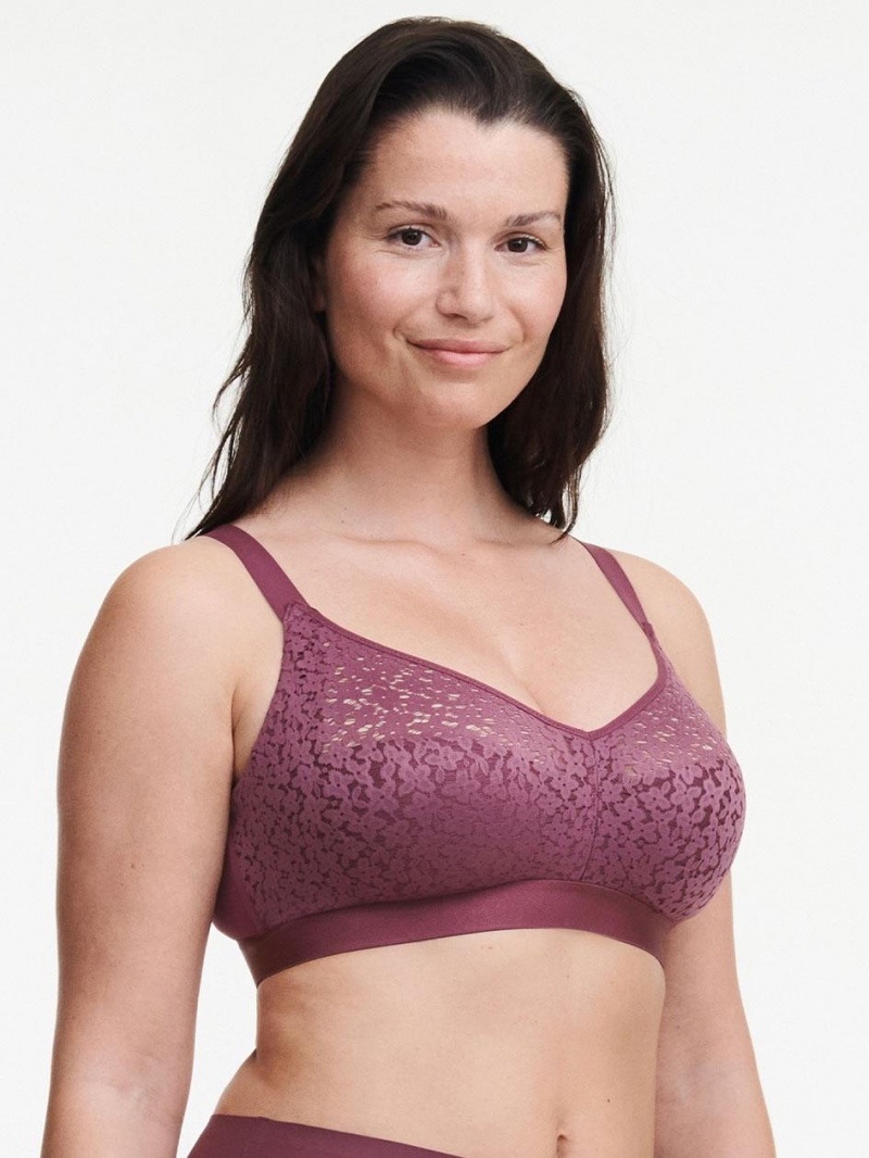 Chantelle Norah Comfort Supportive Wirefree Bras Tannin | USA 1578XFU