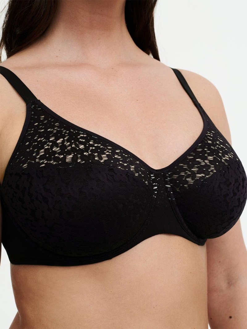 Chantelle Norah Comfort Underwire Bras Black | USA 1622DNN