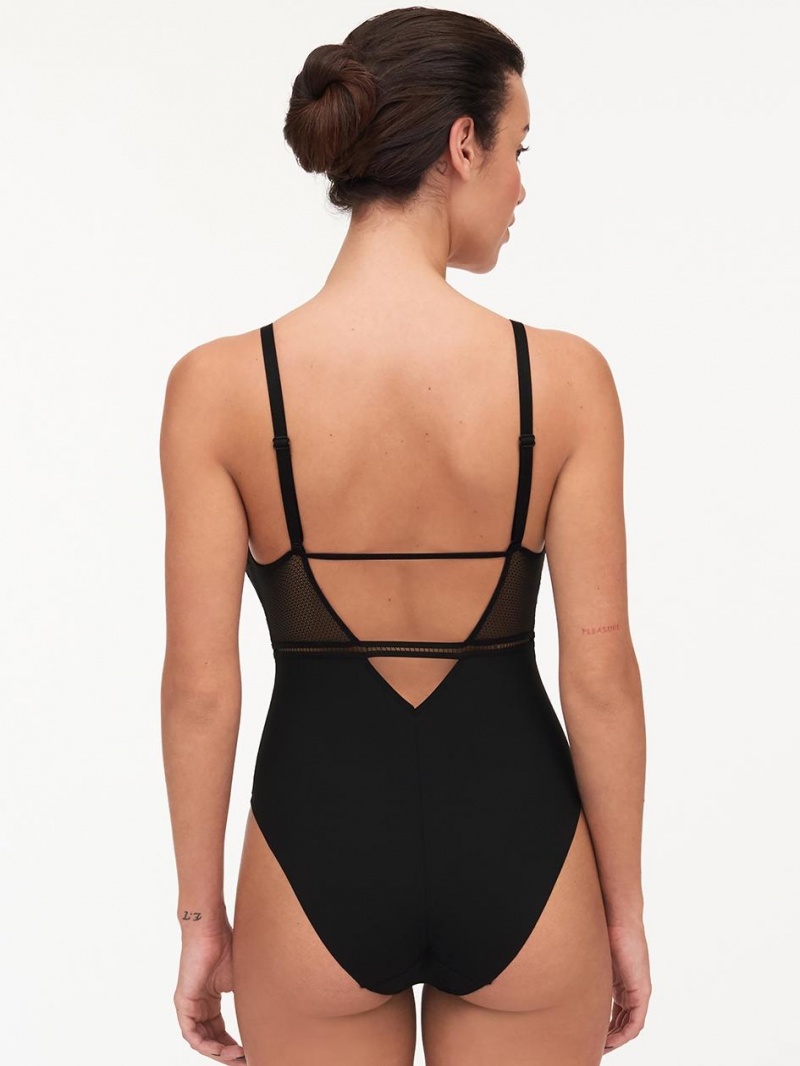 Chantelle Olivia, Passionata designed by CL Bodysuits Black | USA 2533QZM