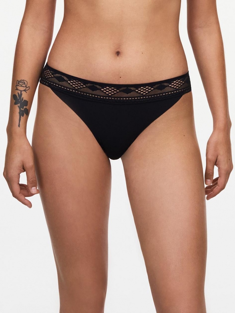 Chantelle Ondine Bikini, Passionata designed by CL Panties Black | USA 2383XFY