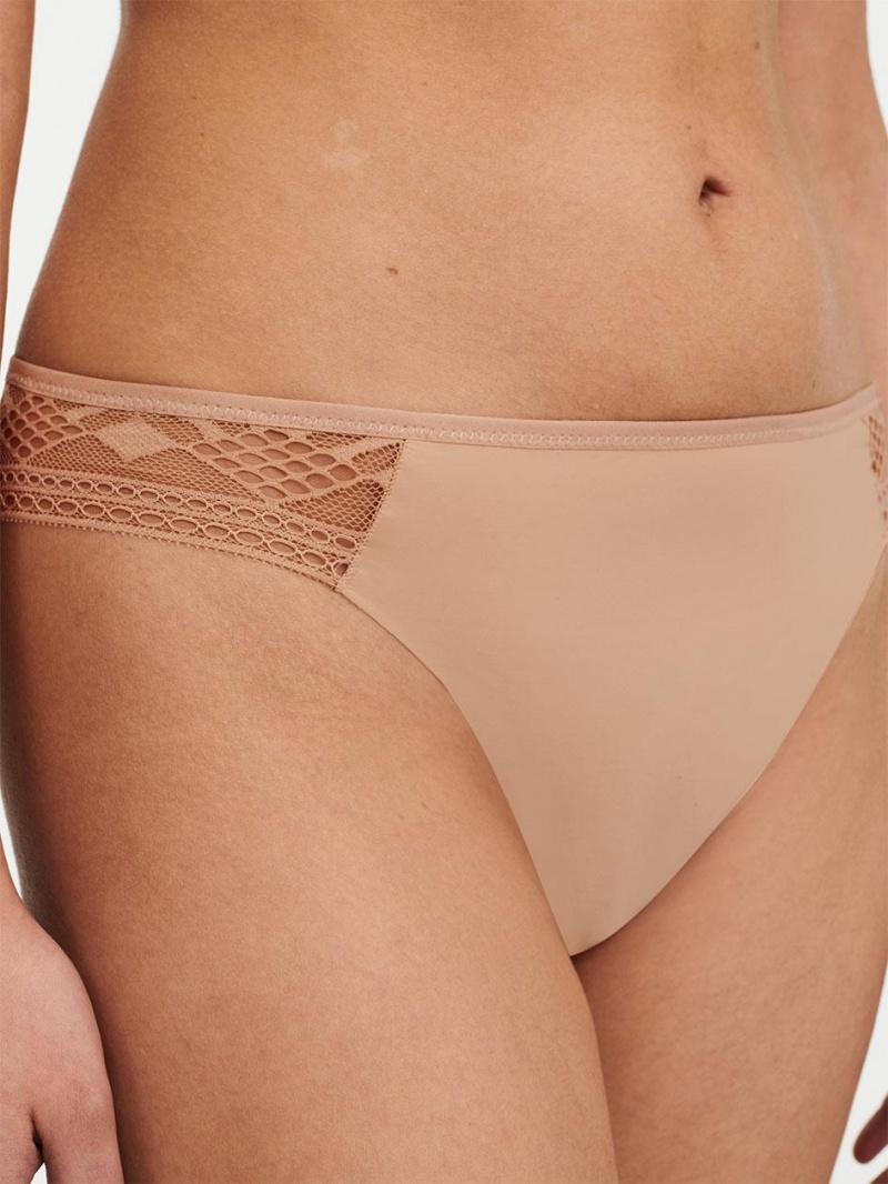 Chantelle Ondine Tanga, Passionata designed by CL Panties Clay Nude | USA 2408CET