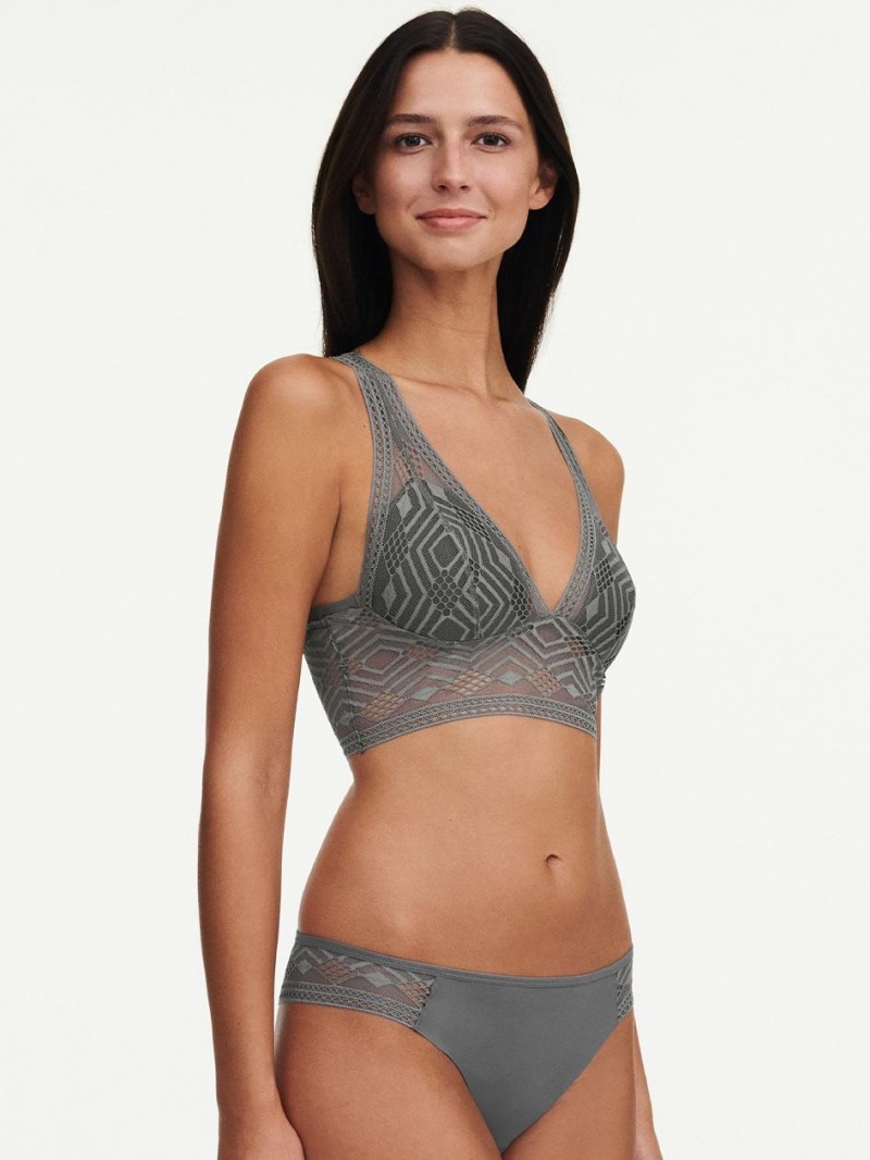 Chantelle Ondine Wireless, Passionata designed by CL Bras Silver | USA 1201ISZ