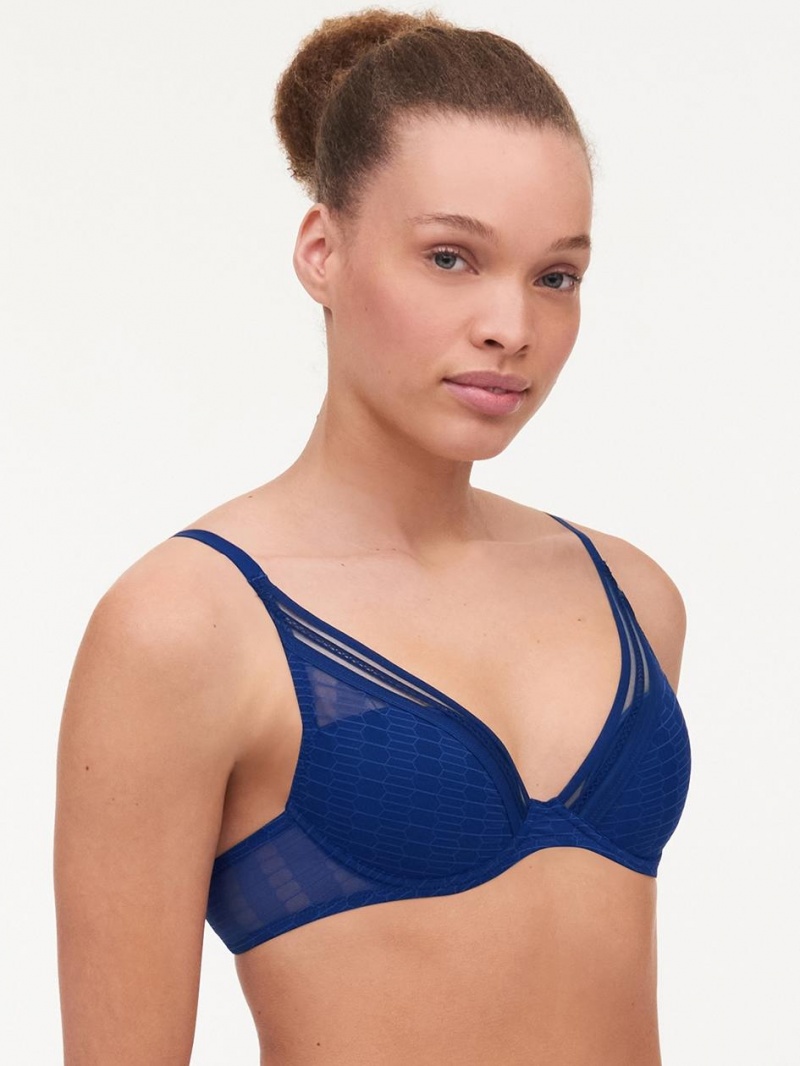 Chantelle Only Manhattan Plunge T-Shirt, Passionata designed by CL Bras Blue Danube | USA 1035BCP