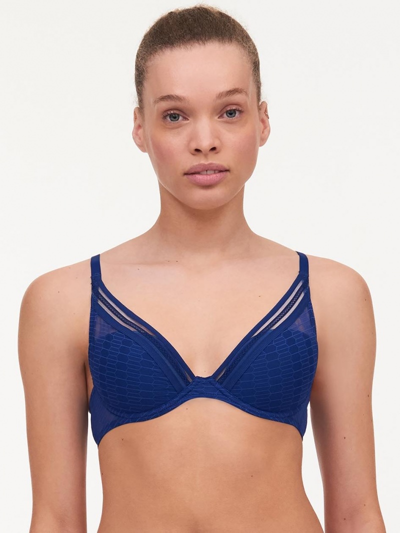 Chantelle Only Manhattan Plunge T-Shirt, Passionata designed by CL Bras Blue Danube | USA 1035BCP