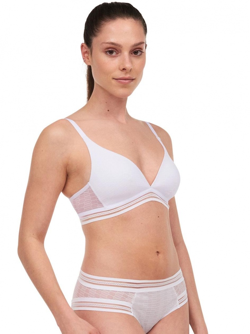 Chantelle Only Manhattan Wireless T-Shirt, Passionata designed by CL Bras White | USA 1178APV