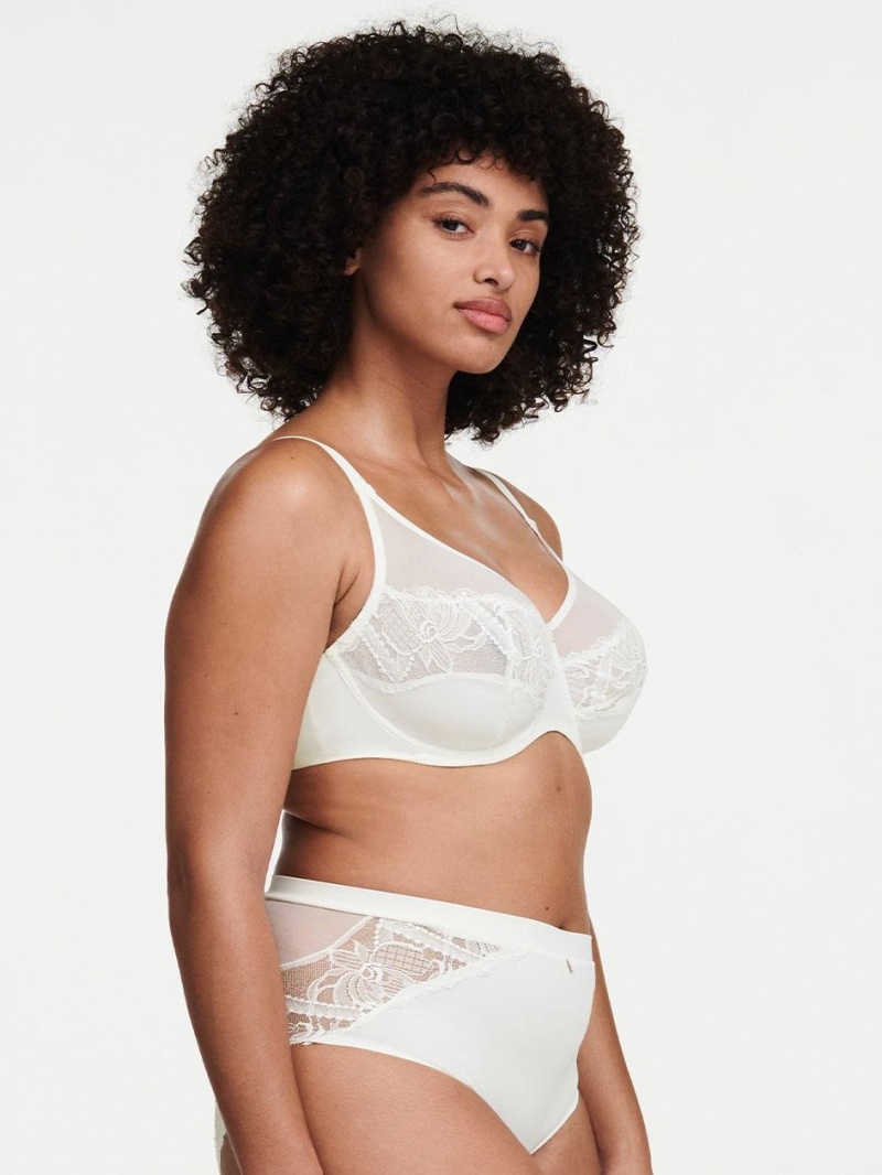 Chantelle Orangerie Dream Full Coverage Underwire Bras Milk | USA 2274GLQ