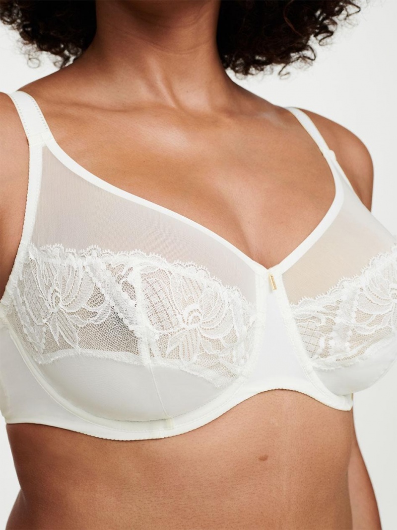 Chantelle Orangerie Dream Full Coverage Underwire Bras Milk | USA 2274GLQ