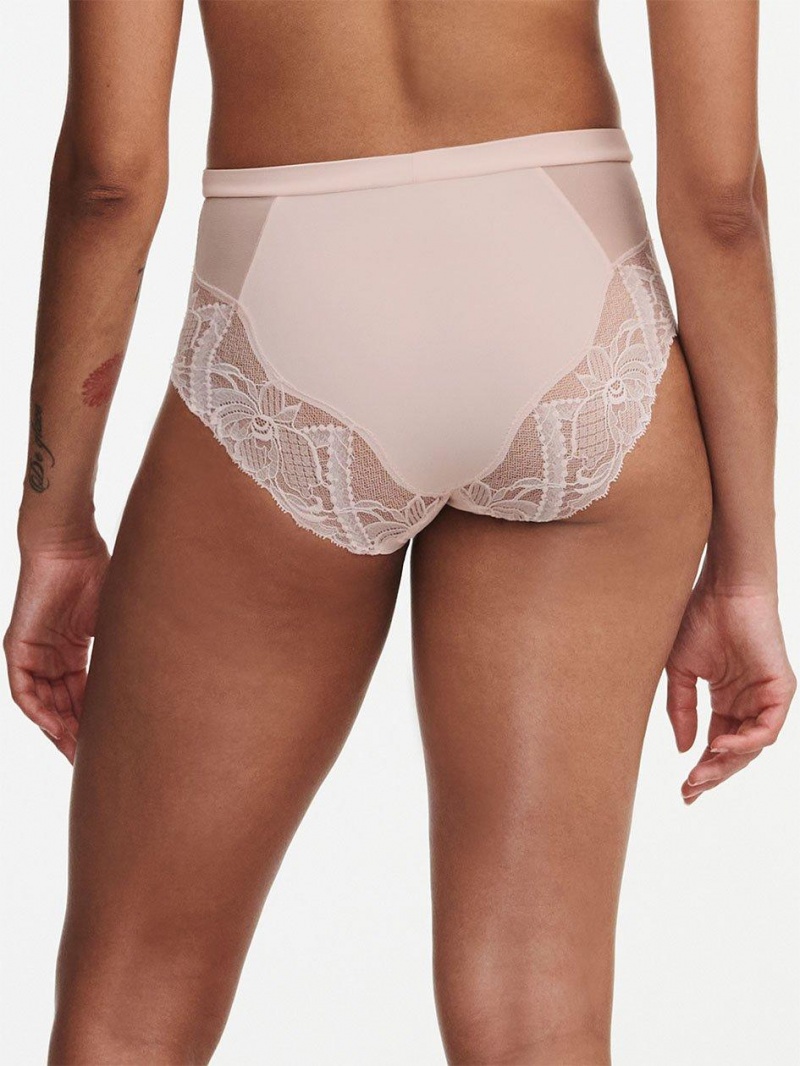 Chantelle Orangerie Dream High Waist Brief Panties Taffeta Pink | USA 2410ZGU