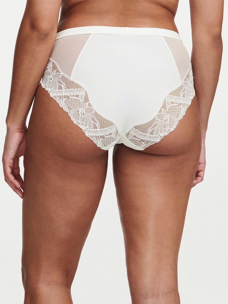 Chantelle Orangerie Dream High Waist Brief Panties Milk | USA 2450YUX