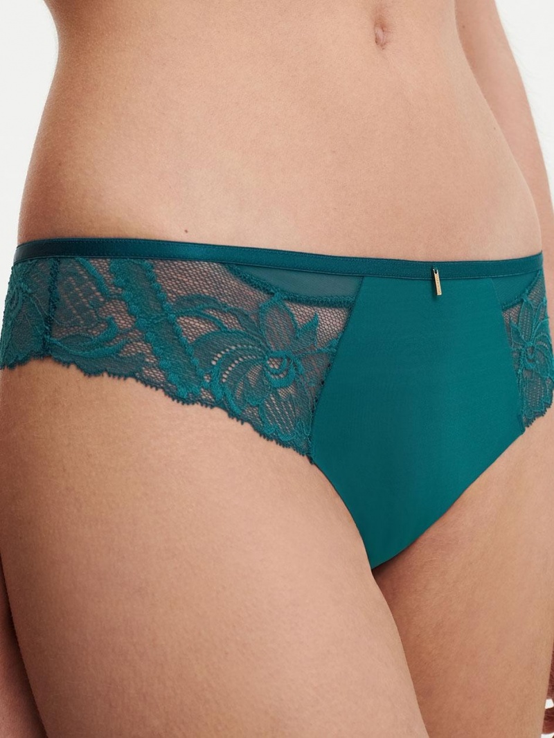 Chantelle Orangerie Dream Tanga Panties Emerald | USA 1748ORX