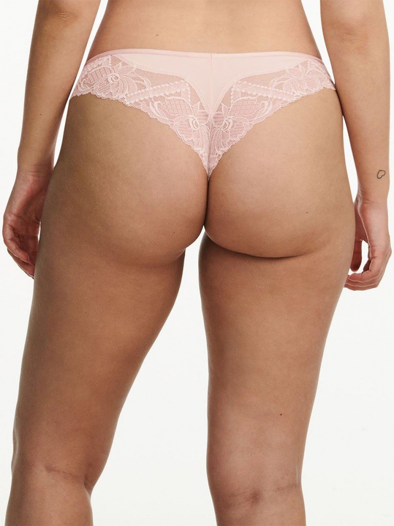 Chantelle Orangerie Dream Tanga Panties Taffeta Pink | USA 1848TVJ