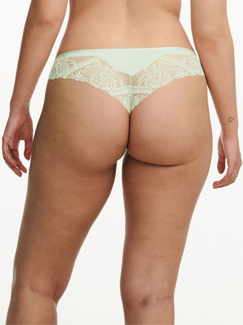 Chantelle Orangerie Dream Tanga Panties Green Lily | USA 1863ZGY