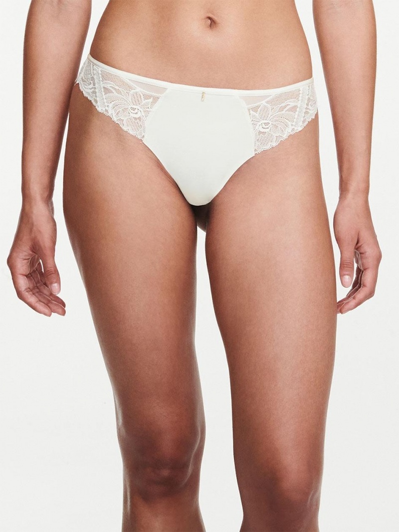 Chantelle Orangerie Dream Tanga Panties Milk | USA 1956ORX