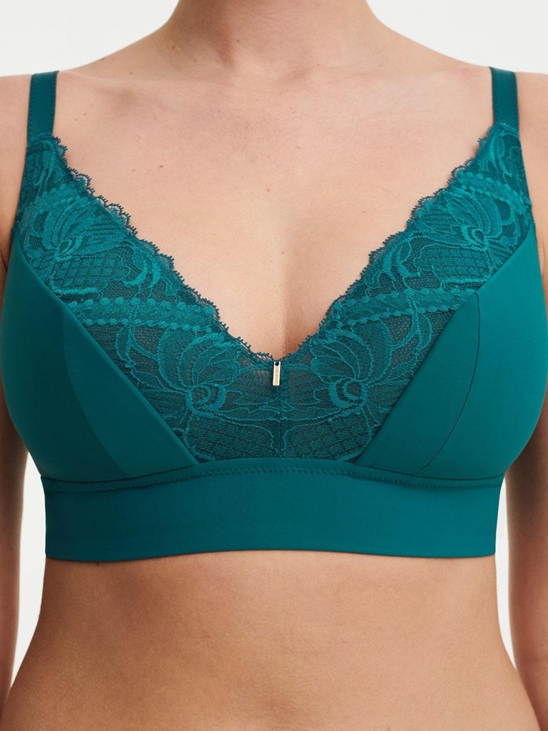 Chantelle Orangerie Dream Wireless Bras Emerald | USA 1266XFU