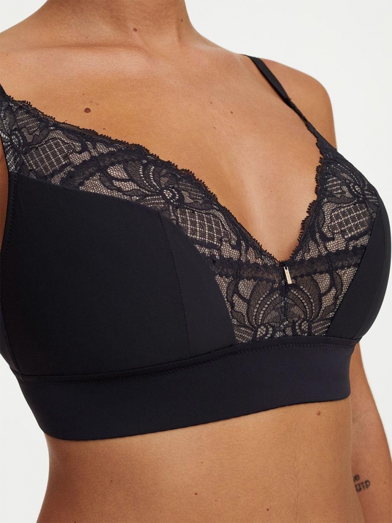 Chantelle Orangerie Dream Wireless Bras Black | USA 1332ORX