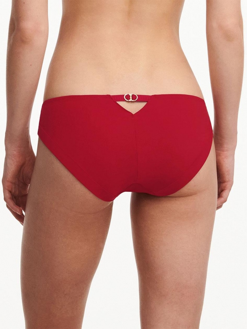 Chantelle Orchids Brief Panties Passion Red | USA 2514ZGU