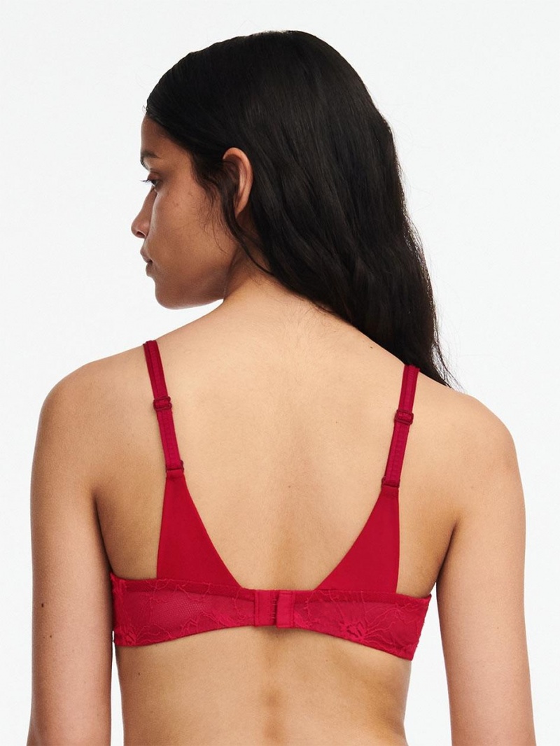 Chantelle Orchids Demi Bras Passion Red | USA 2335JJP