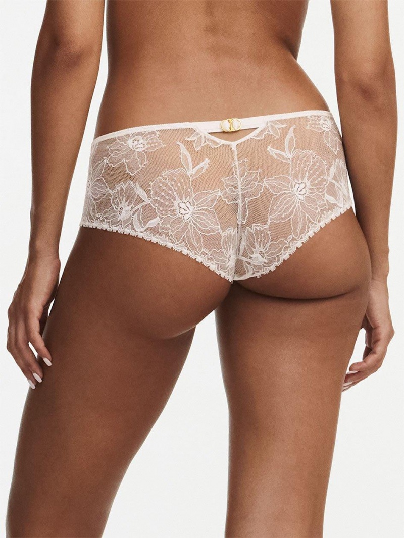 Chantelle Orchids Hipster Panties Milk | USA 2518HKA