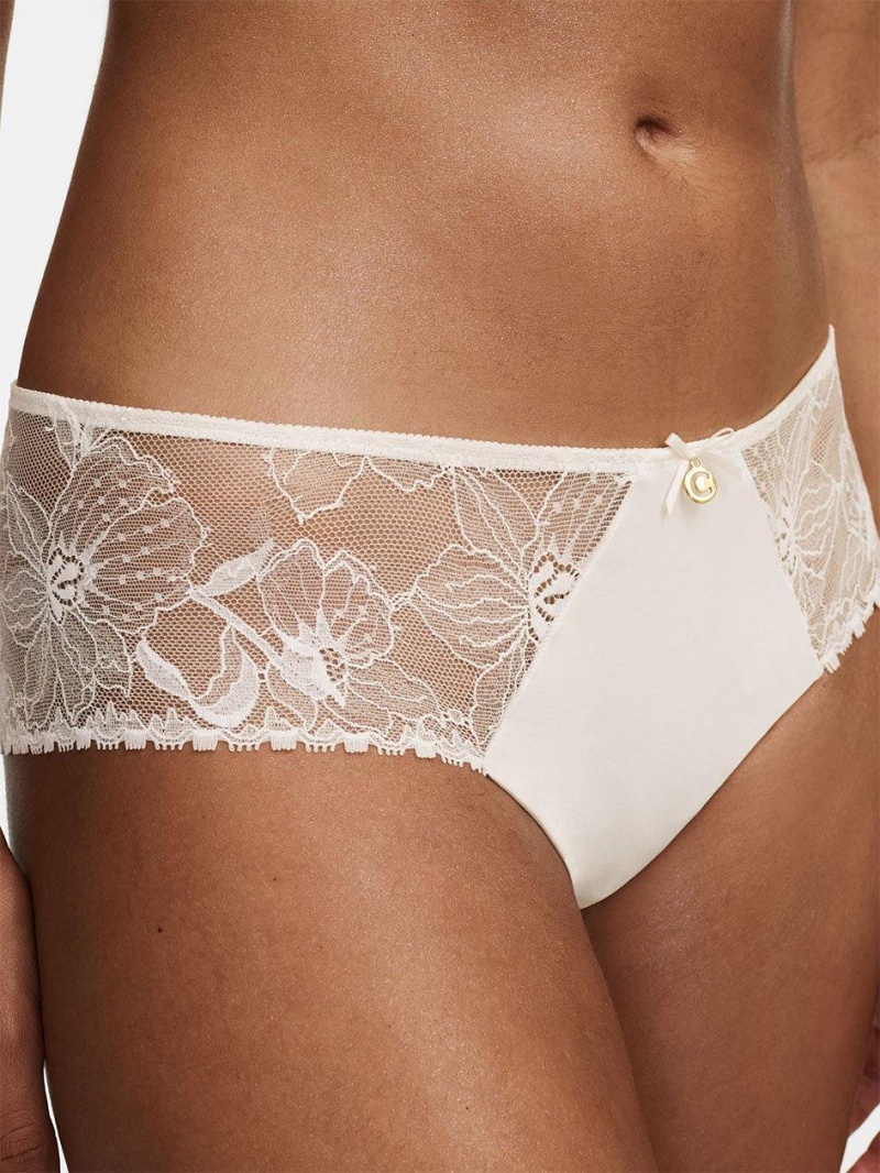 Chantelle Orchids Hipster Panties Milk | USA 2518HKA