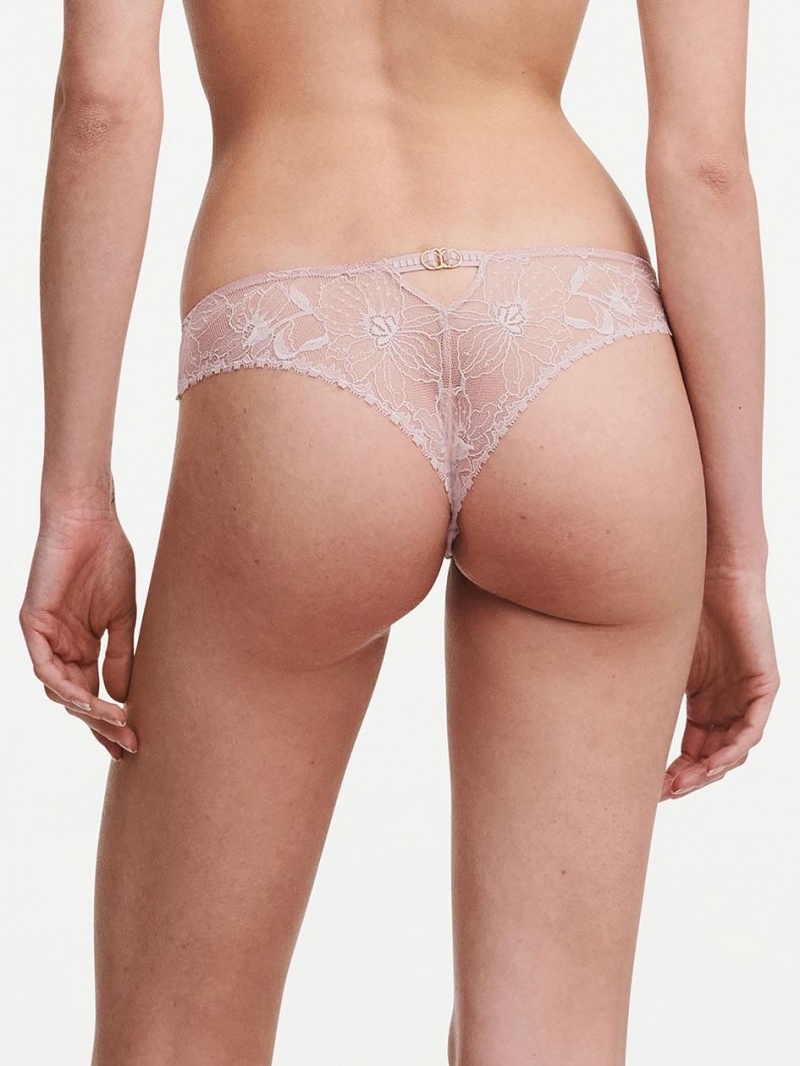 Chantelle Orchids Tanga Panties English Rose | USA 2465JJP