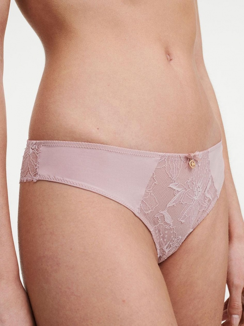 Chantelle Orchids Tanga Panties English Rose | USA 2465JJP