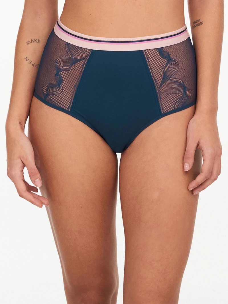 Chantelle Paola High Waist Bikini, Passionata designed by CL Panties Deep Blue | USA 1650GLQ