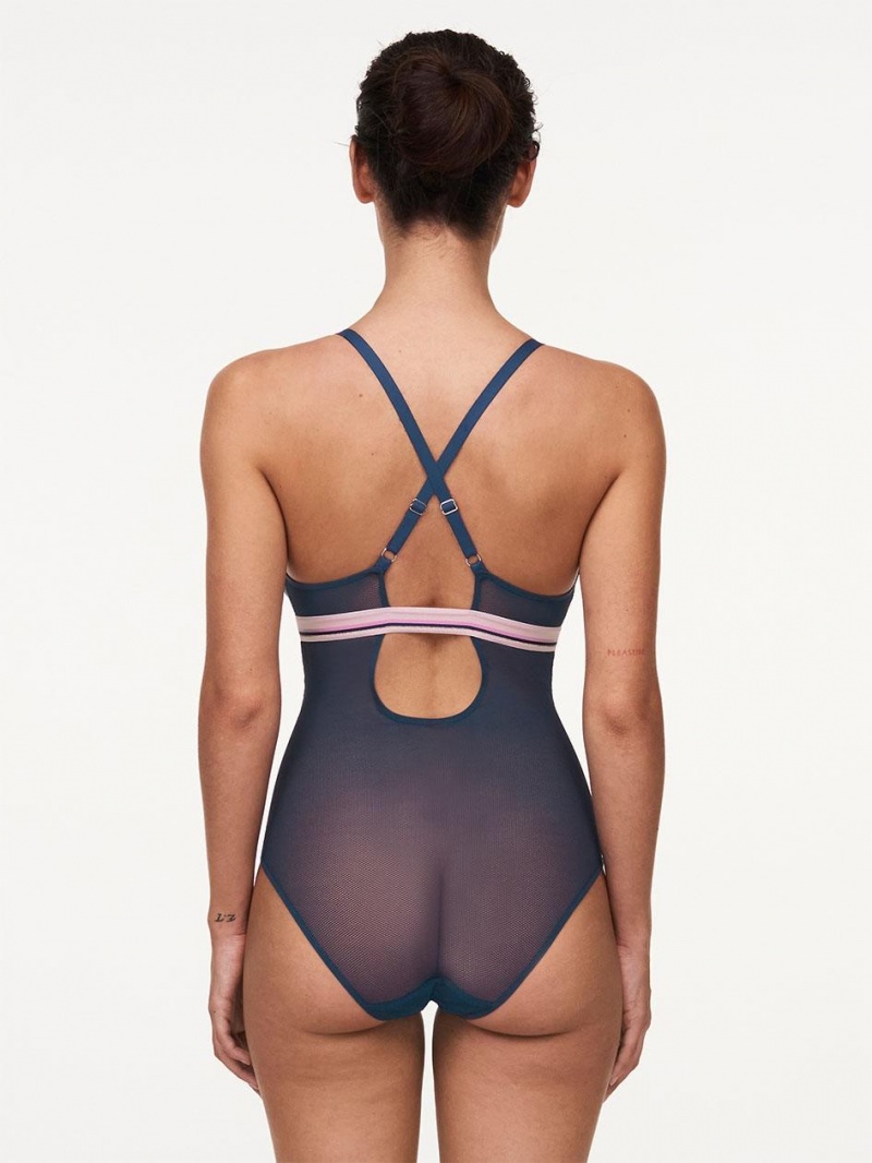 Chantelle Paola, Passionata designed by CL Bodysuits Deep Blue | USA 2537VDR