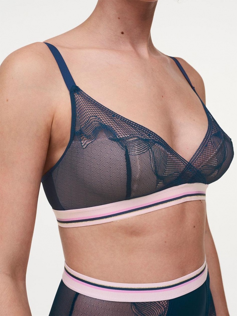 Chantelle Paola Wireless T-Shirt, Passionata designed by CL Bras Deep Blue | USA 1209HKW