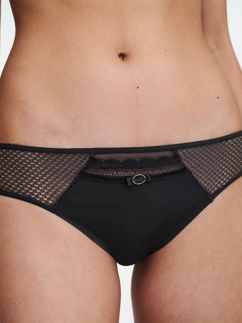 Chantelle Parisian Allure Bikini Panties Black | USA 2364FMD