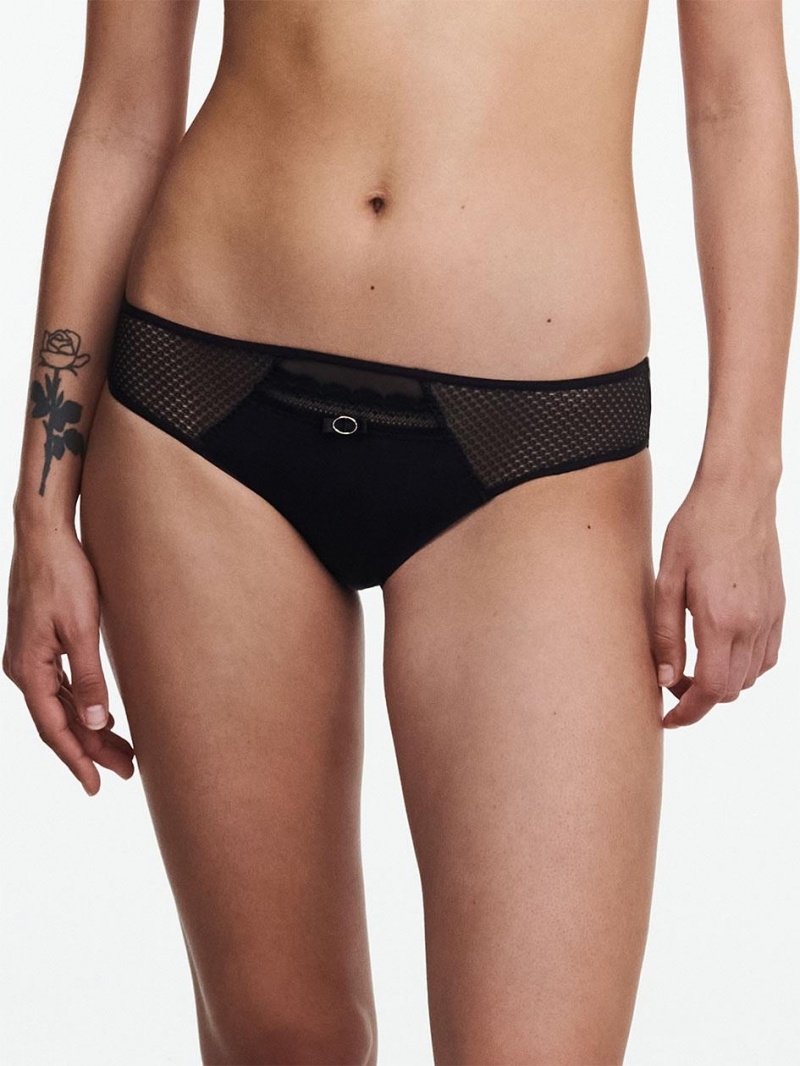 Chantelle Parisian Allure Bikini Panties Black | USA 1743RWH