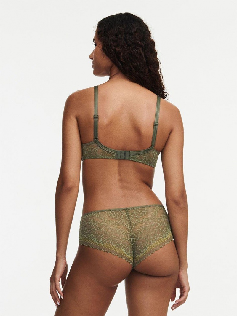 Chantelle Pila Demi Memory Foam, Passionata designed by CL Bras Army Khaki Shades | USA 1258DNN