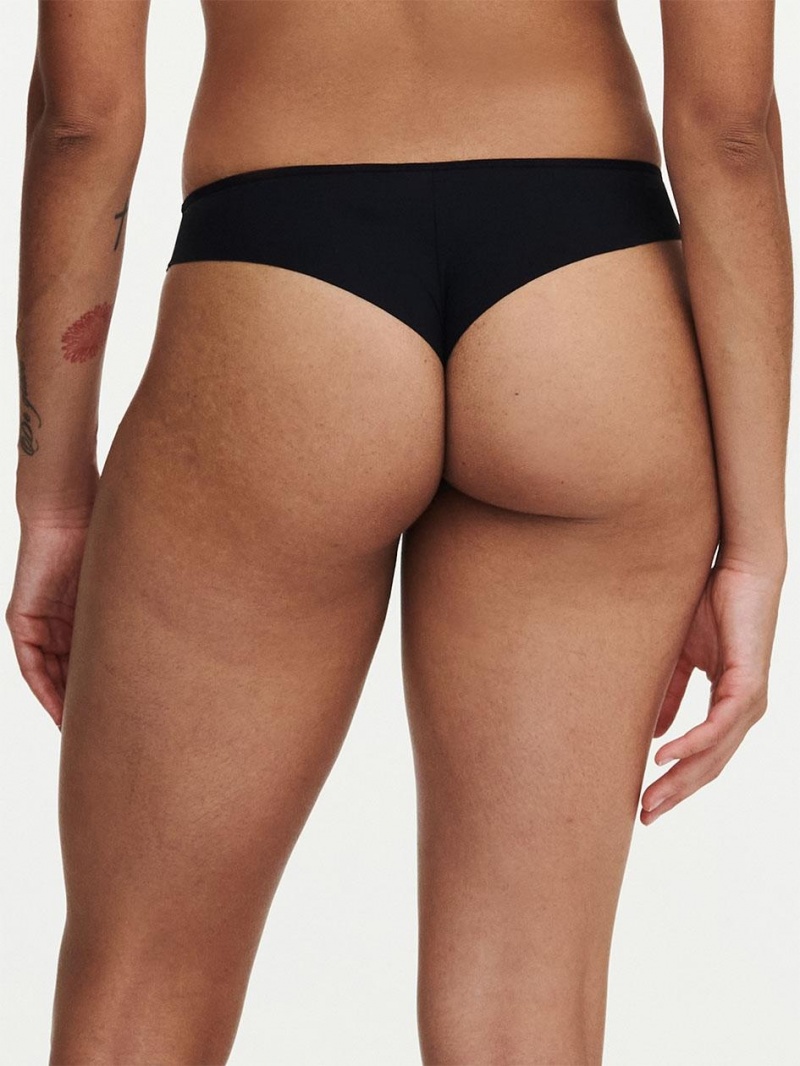 Chantelle Pila Thong, Passionata designed by CL Panties Black | USA 1686NBA