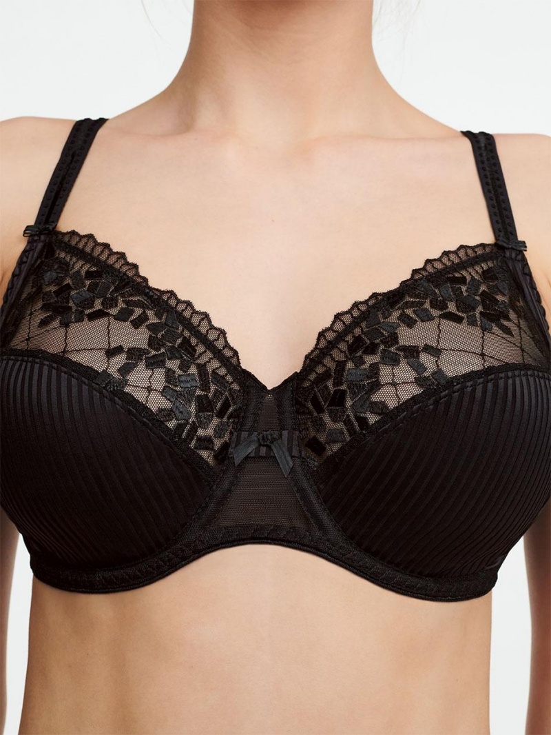 Chantelle Pont Neuf Full Coverage Unlined Bras Black | USA 1529BCP