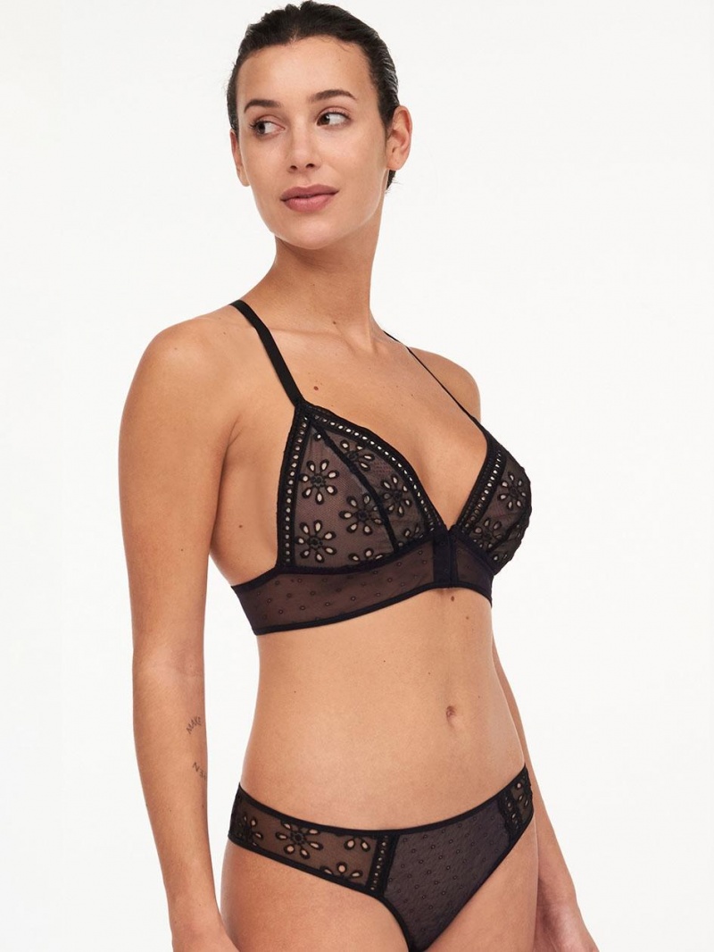 Chantelle Prisca Wireless, Passionata designed by CL Bras Black | USA 1079HKW