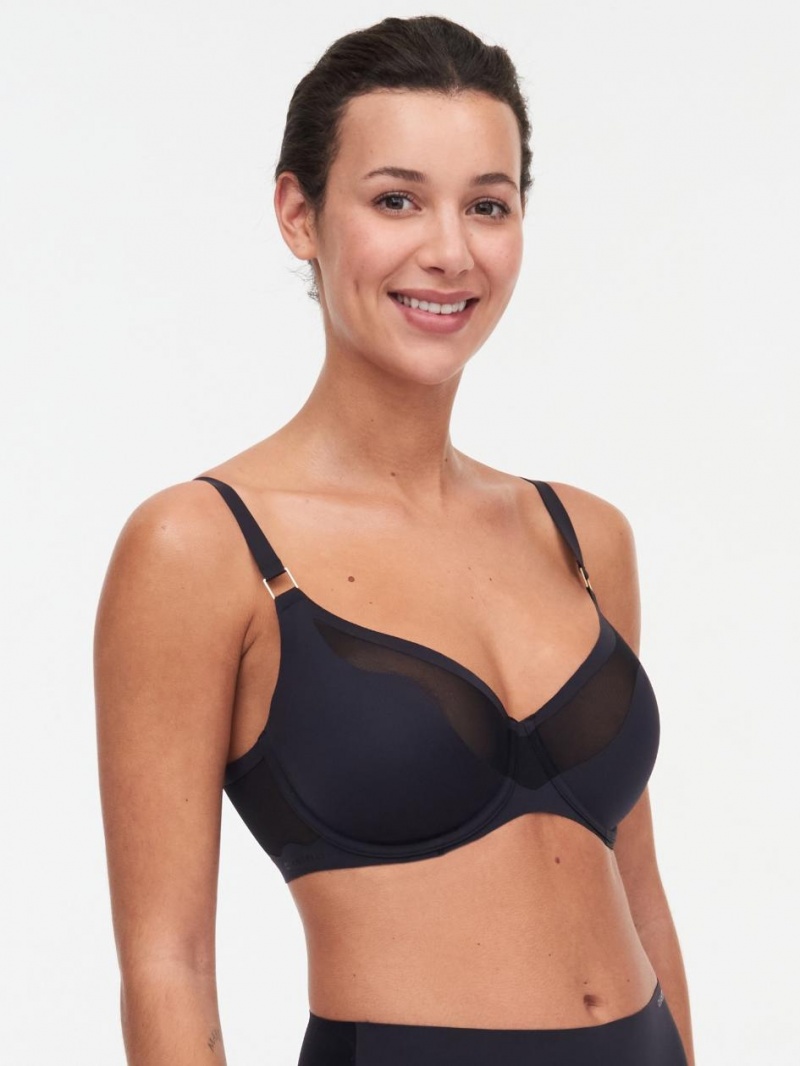 Chantelle Pure Light Unlined Bras Black | USA 1441FMM