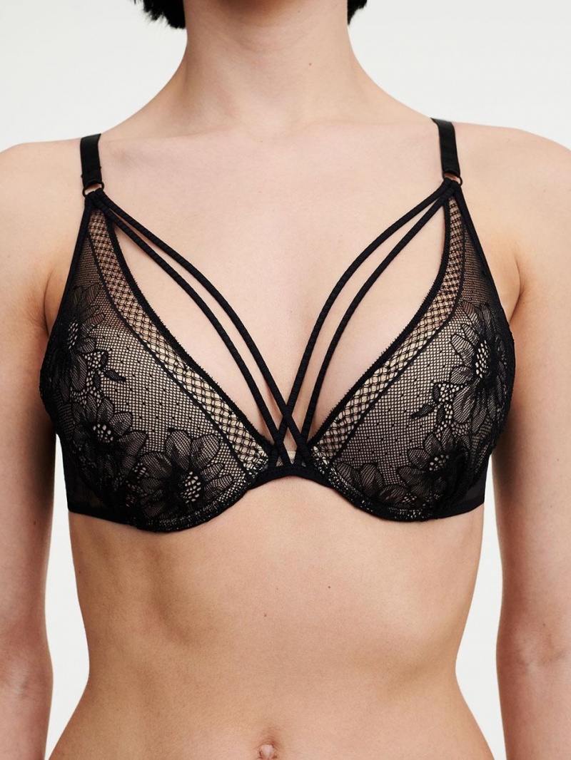 Chantelle Rebecca Push-up, Passionata designed by CL Bras Black | USA 1210JJE