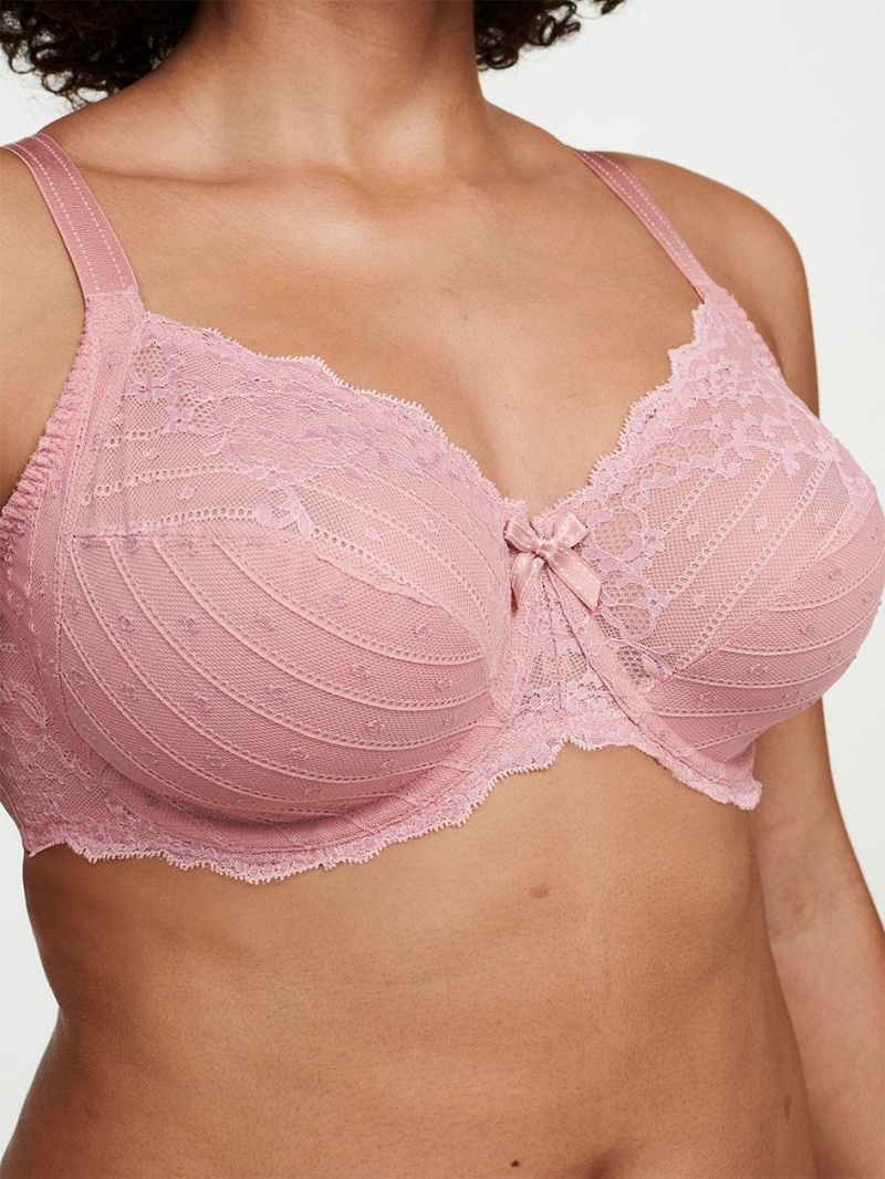 Chantelle Rive Gauche Full Coverage Unlined Bras Tomboy Pink/Pale Rose | USA 1018UTL