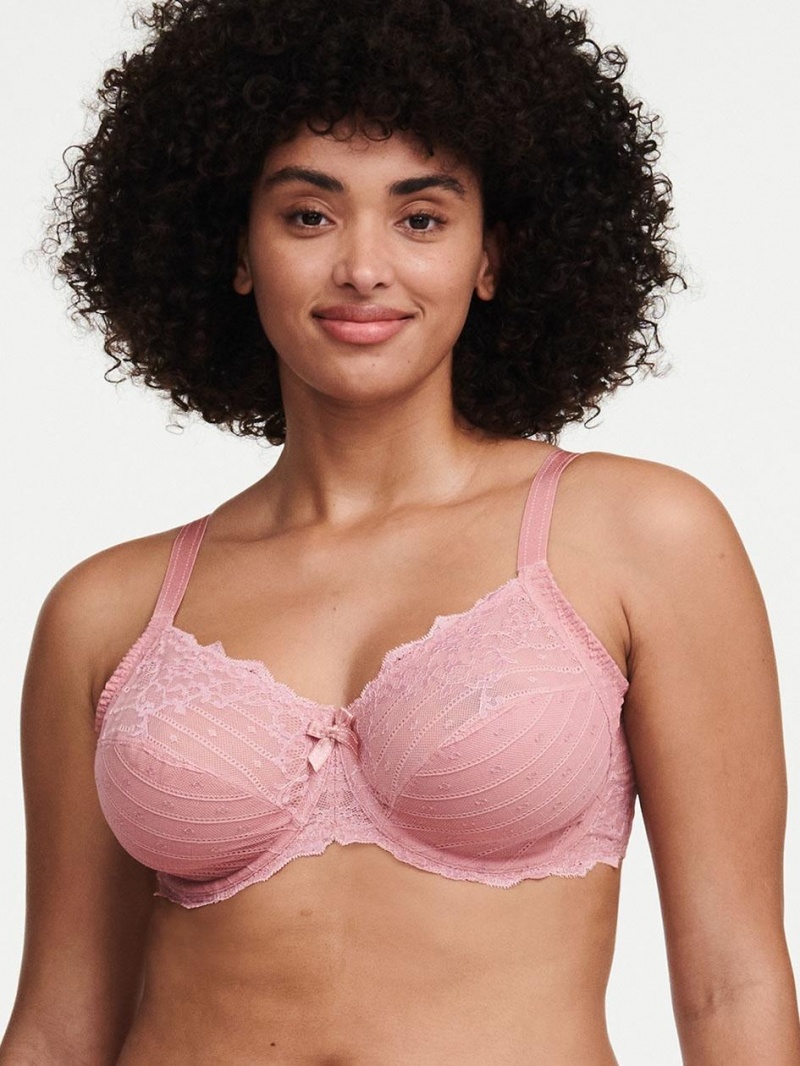 Chantelle Rive Gauche Full Coverage Unlined Bras Tomboy Pink/Pale Rose | USA 1018UTL